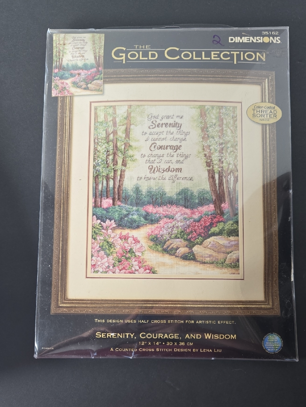Dimensions 35162 Gold Collection Serenity, Courage And Wisdom Croos Stitch Kit